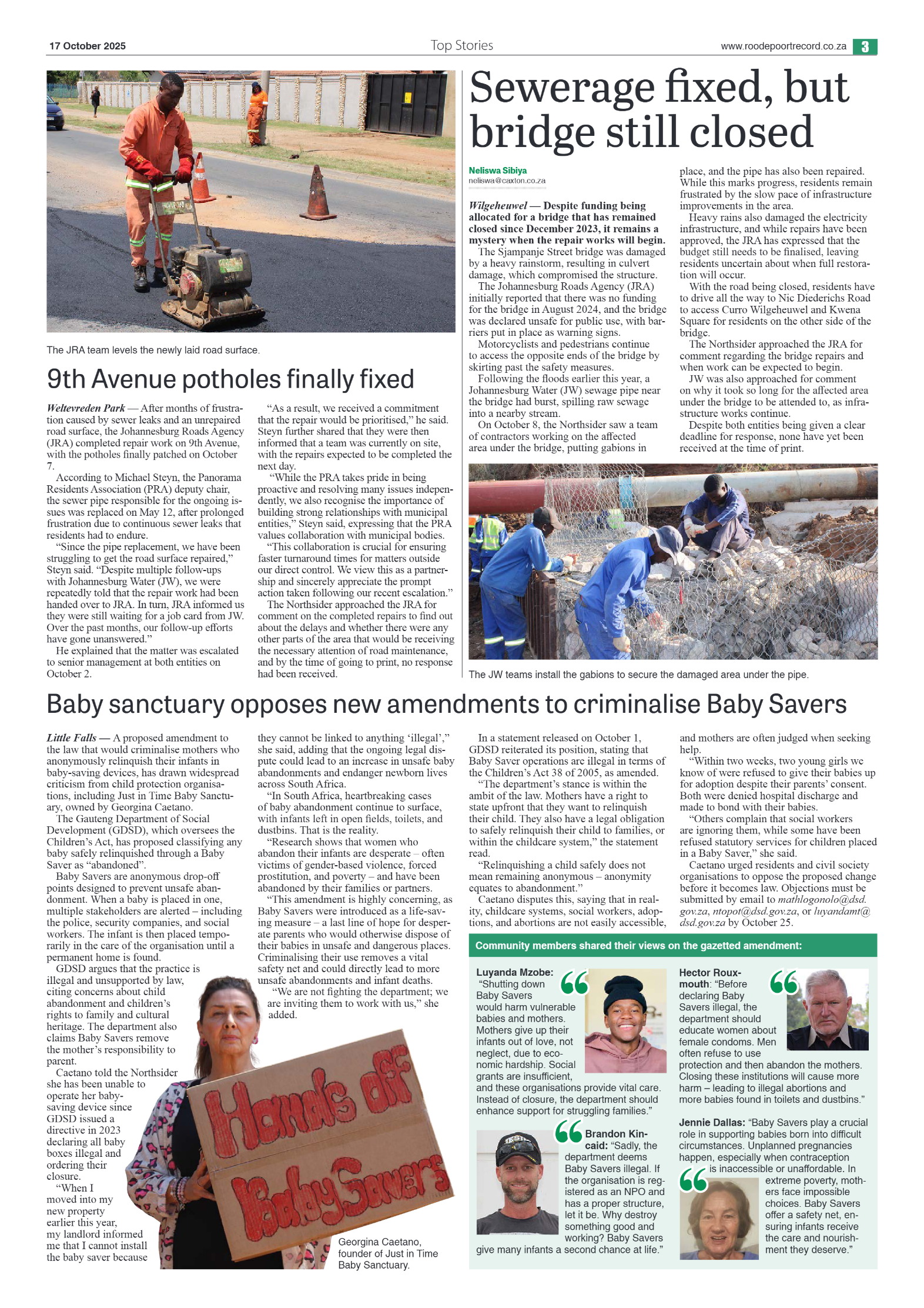 Roodepoort Northsider 17 October 2025 page 3