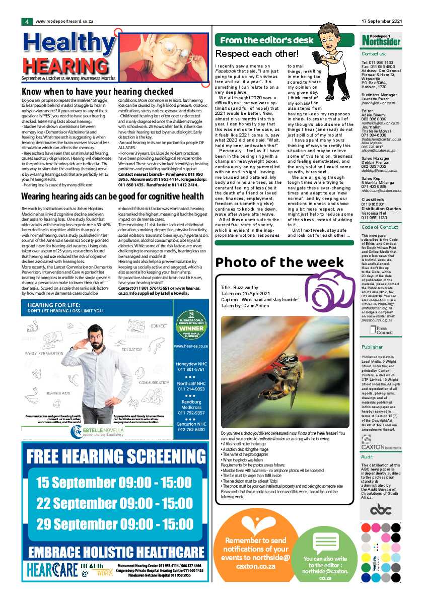 Roodepoort Northsider 17 September 2021 page 4