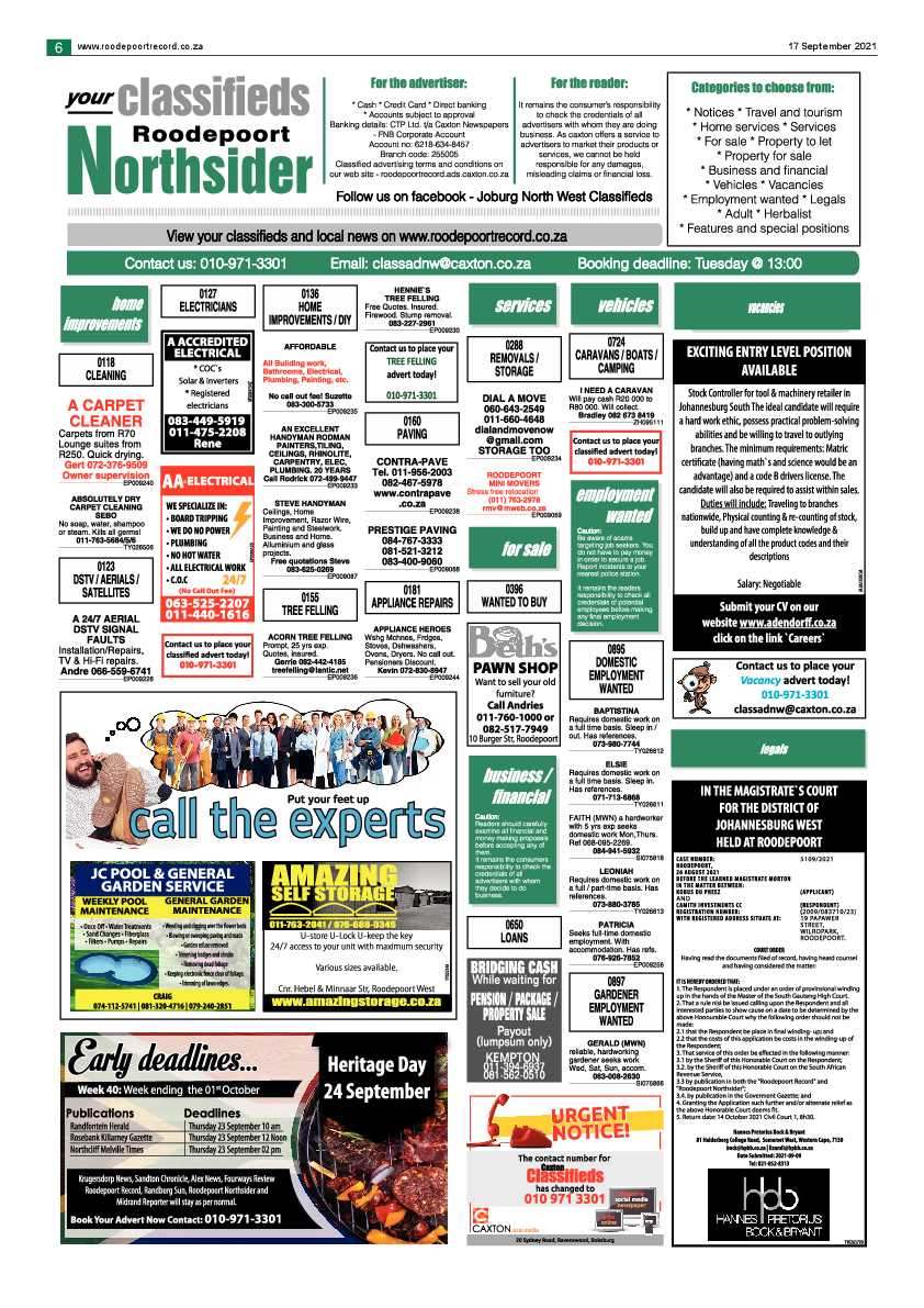 Roodepoort Northsider 17 September 2021 page 6