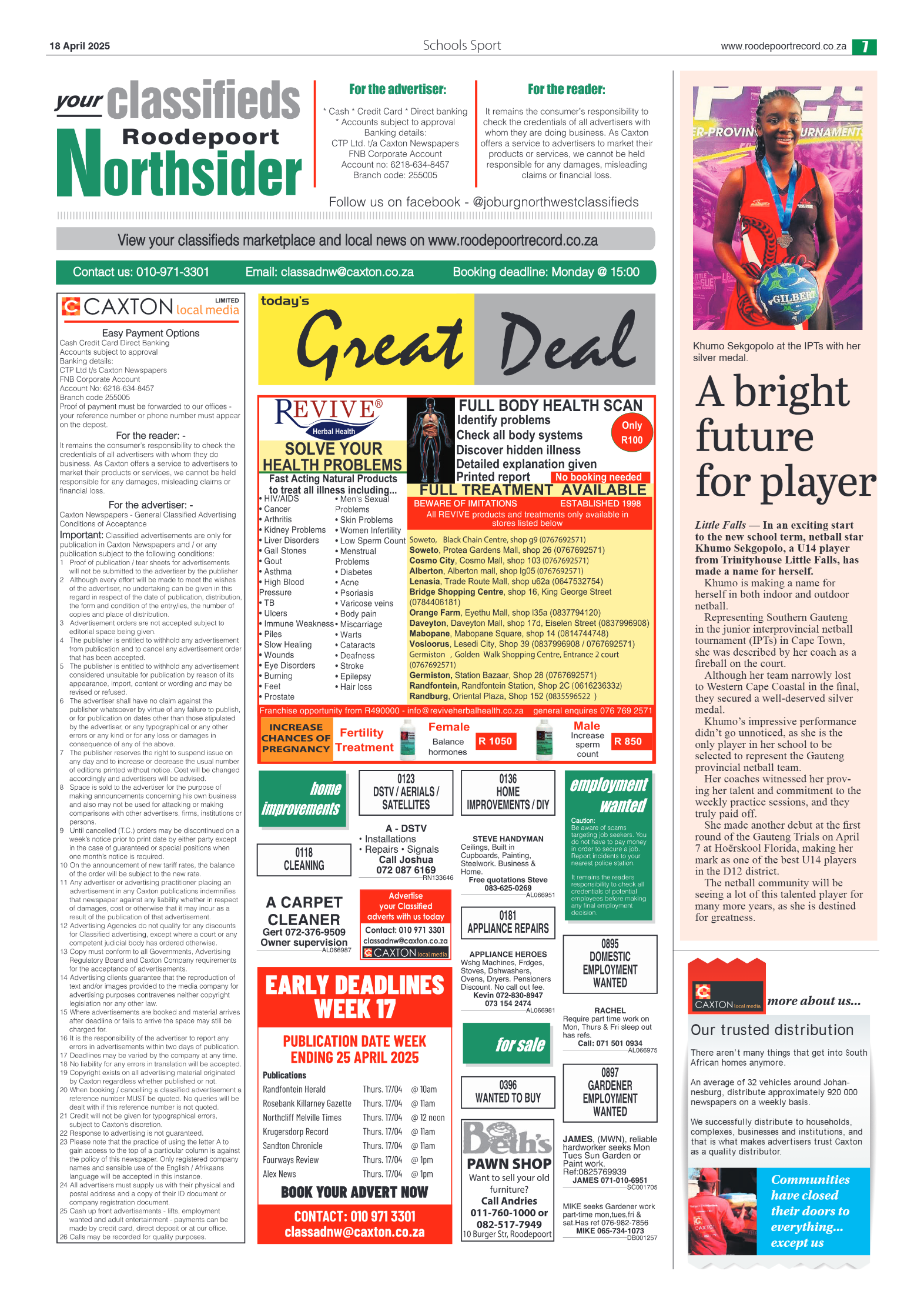 Roodepoort Northsider 18 April 2025 page 7