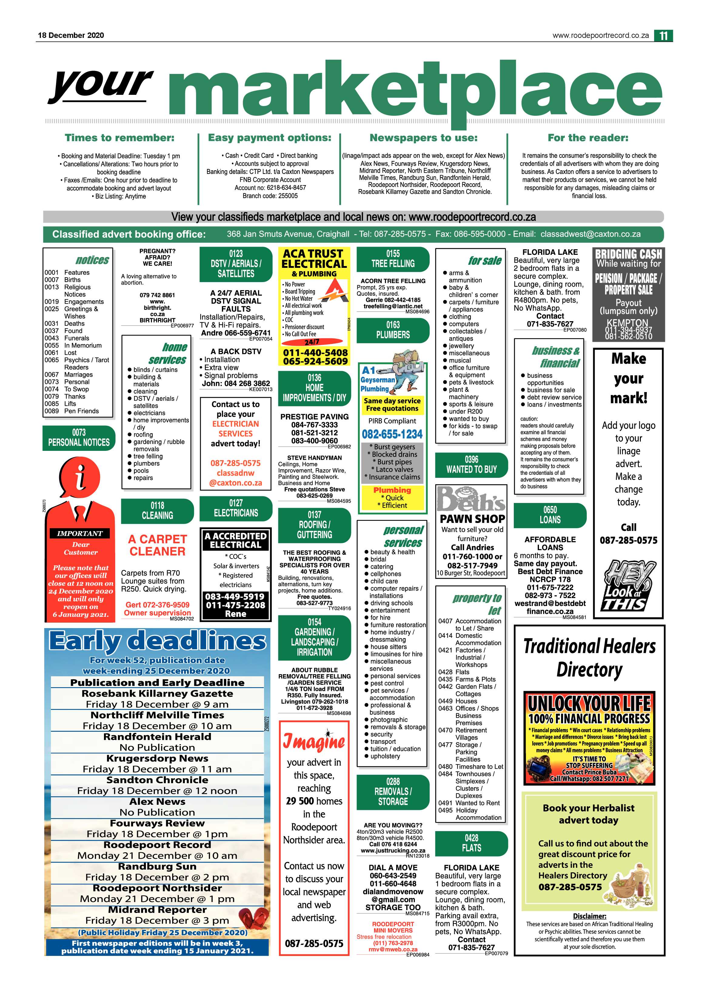 Roodepoort Northsider 18 December 2020 page 11