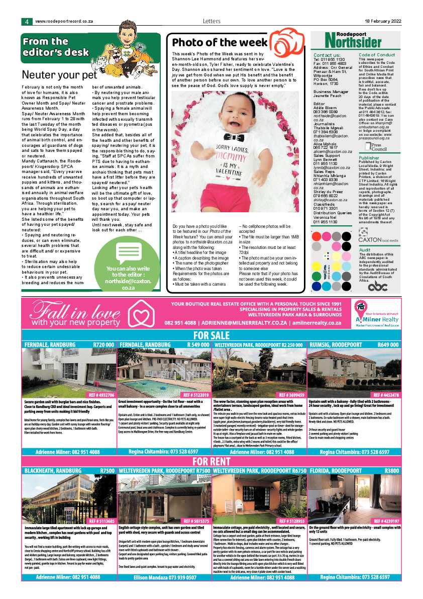Roodepoort Northsider 18 February 2022 page 4