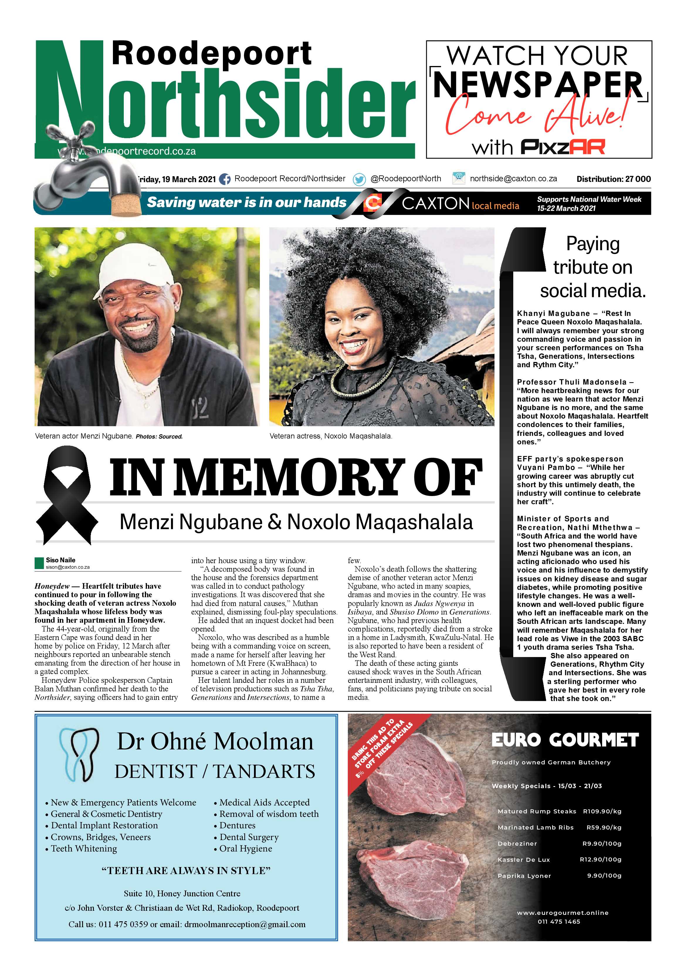 Roodepoort Northsider 19 March 2021 page 1