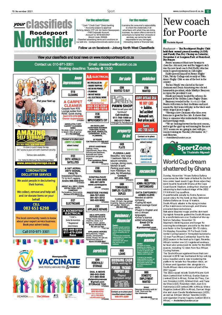 Roodepoort Northsider 19 November 2021 page 15