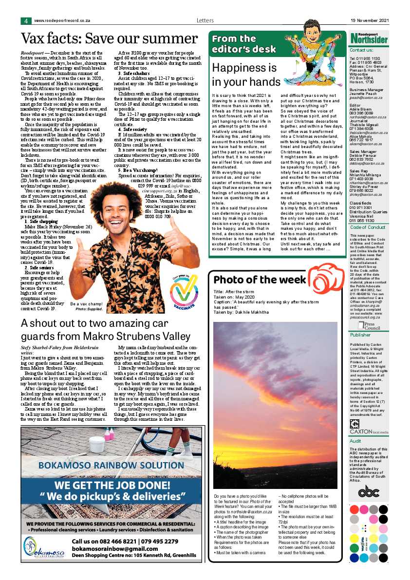 Roodepoort Northsider 19 November 2021 page 4