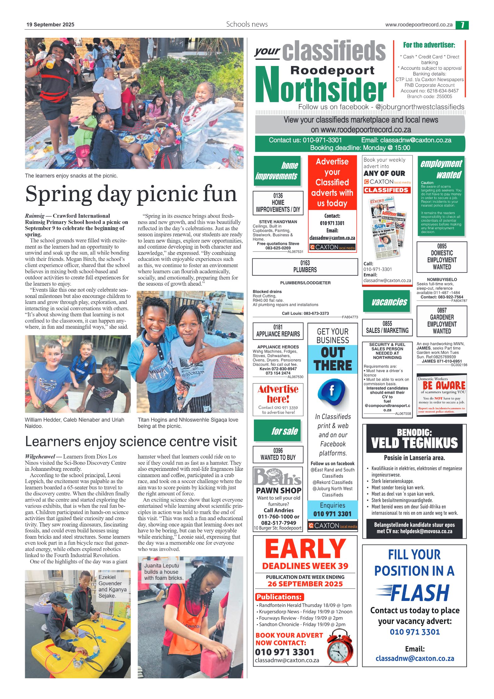 Roodepoort Northsider 19 September 2025 page 9