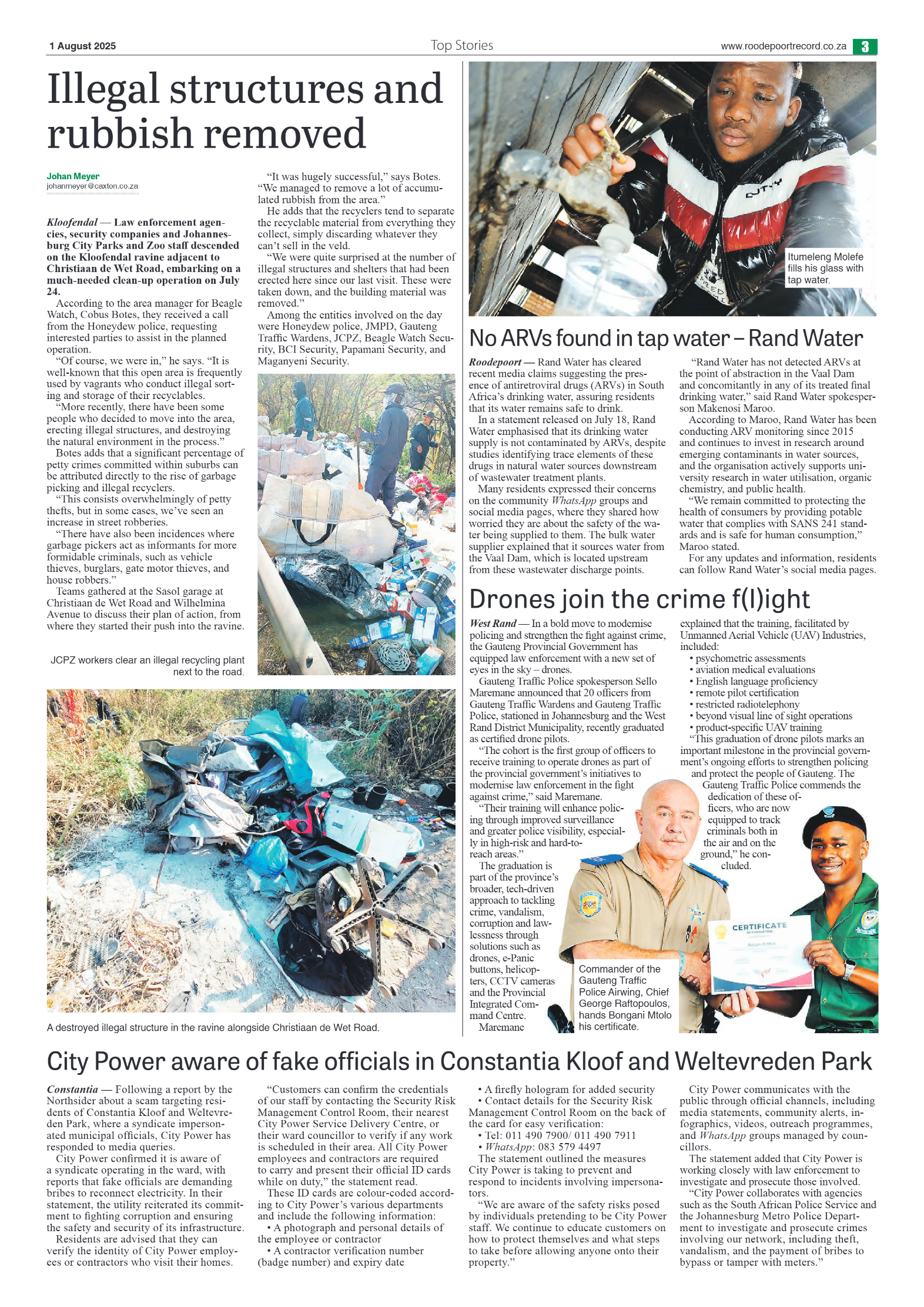 Roodepoort Northsider 1 August 2025 page 3