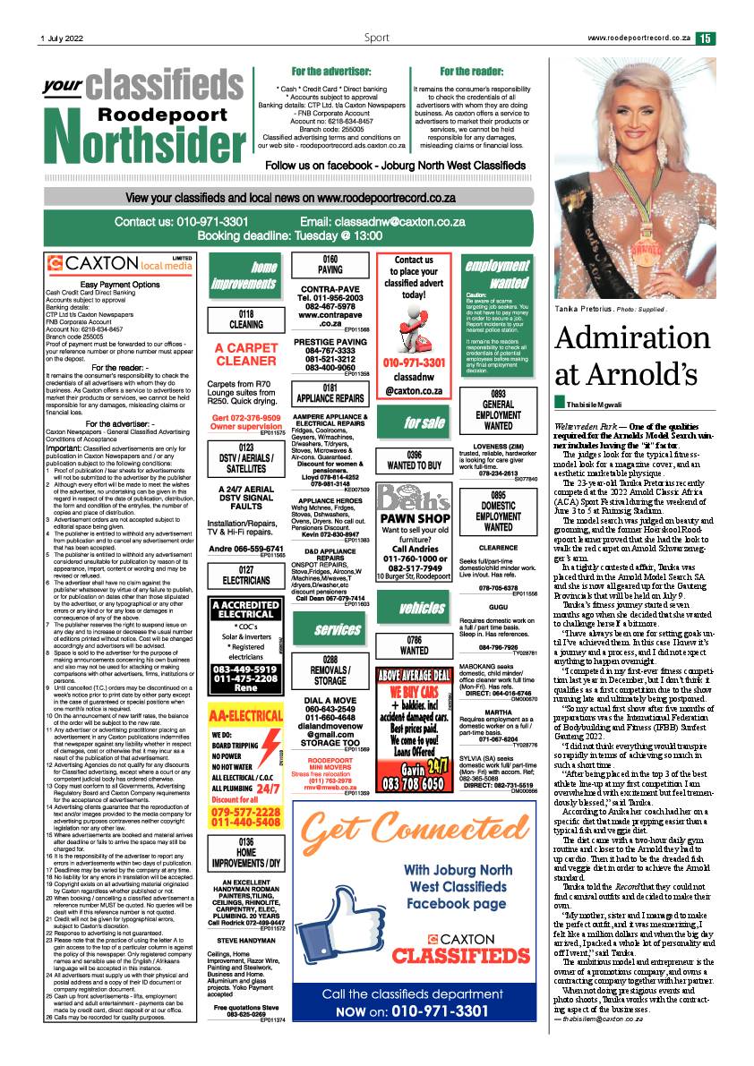 Roodepoort Northsider 1 July 2022 page 15