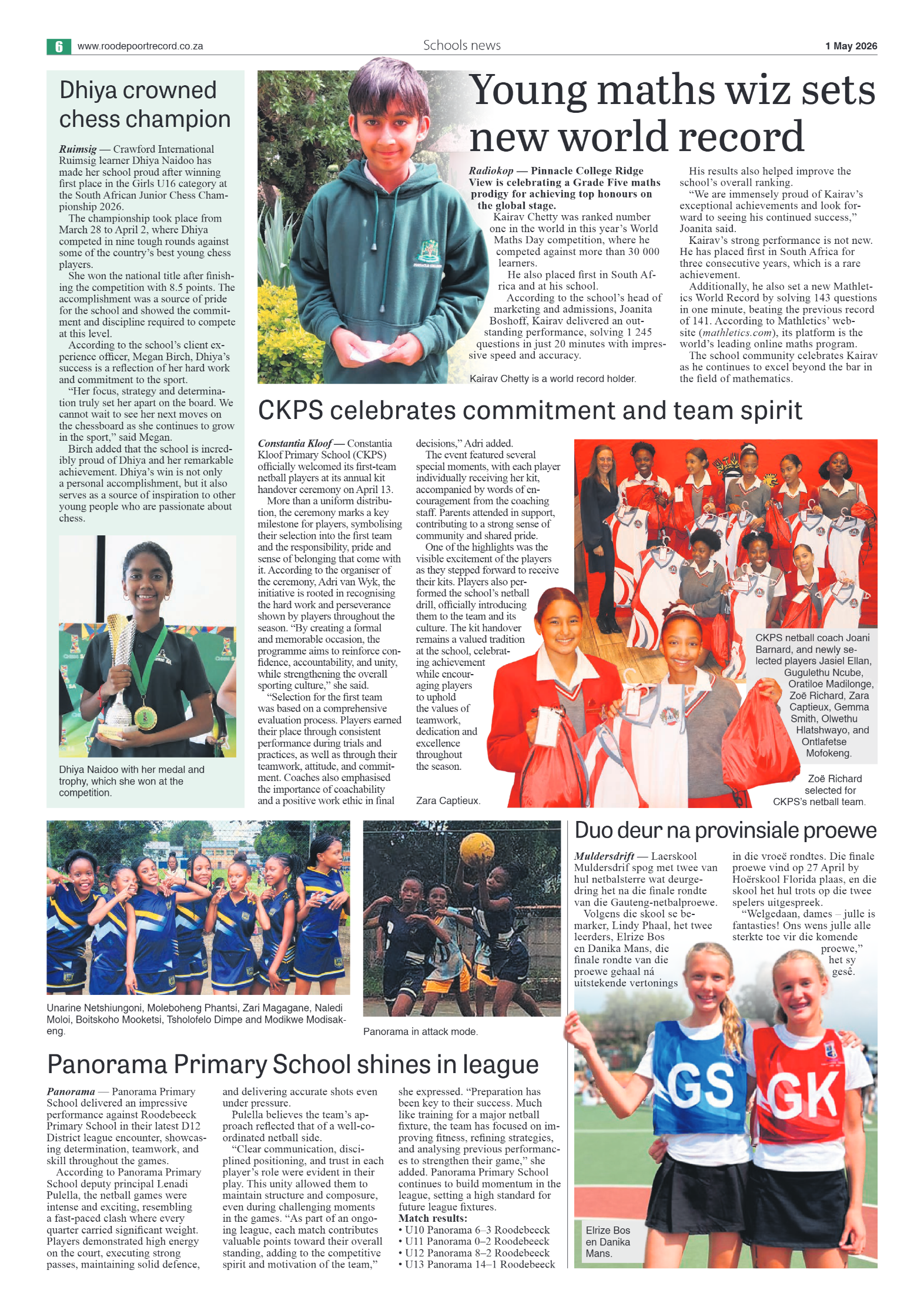 Roodepoort Northsider 1 May 2026 page 6