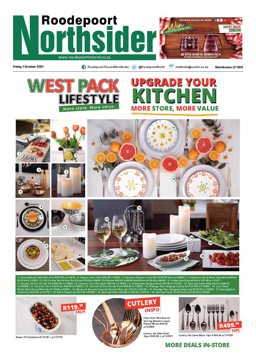 Roodepoort Northsider 1 October 2021 page 1