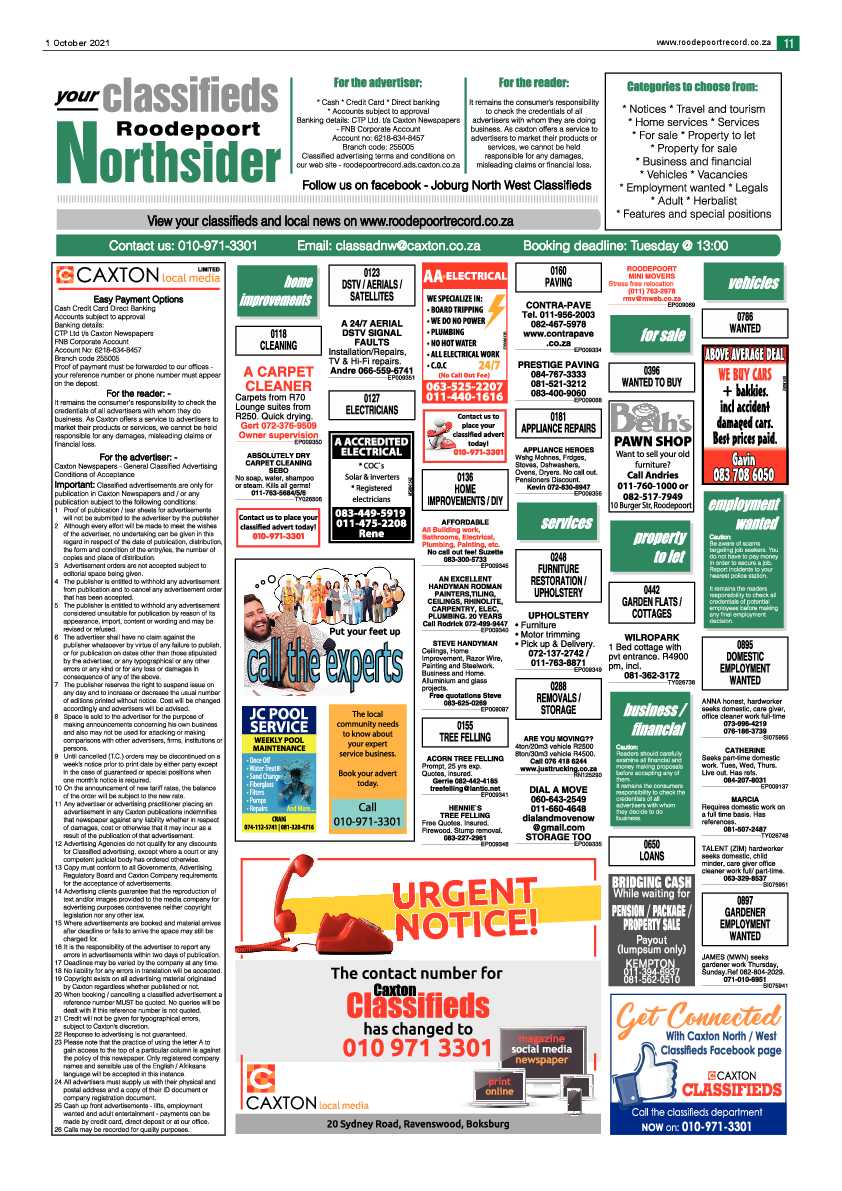 Roodepoort Northsider 1 October 2021 page 13