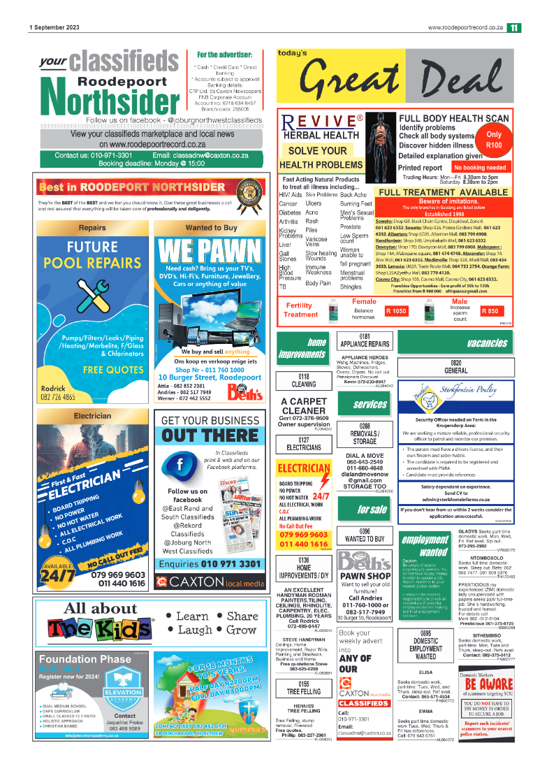 Roodepoort Northsider 1 September 2023 page 11