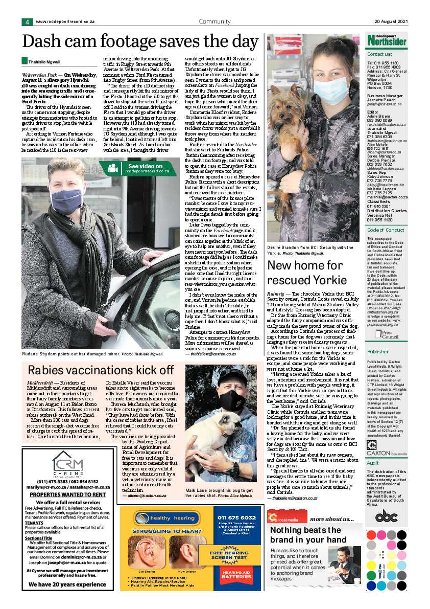 Roodepoort Northsider 20 August 2021 page 4