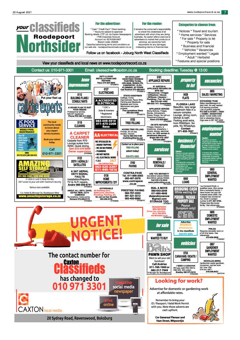 Roodepoort Northsider 20 August 2021 page 7