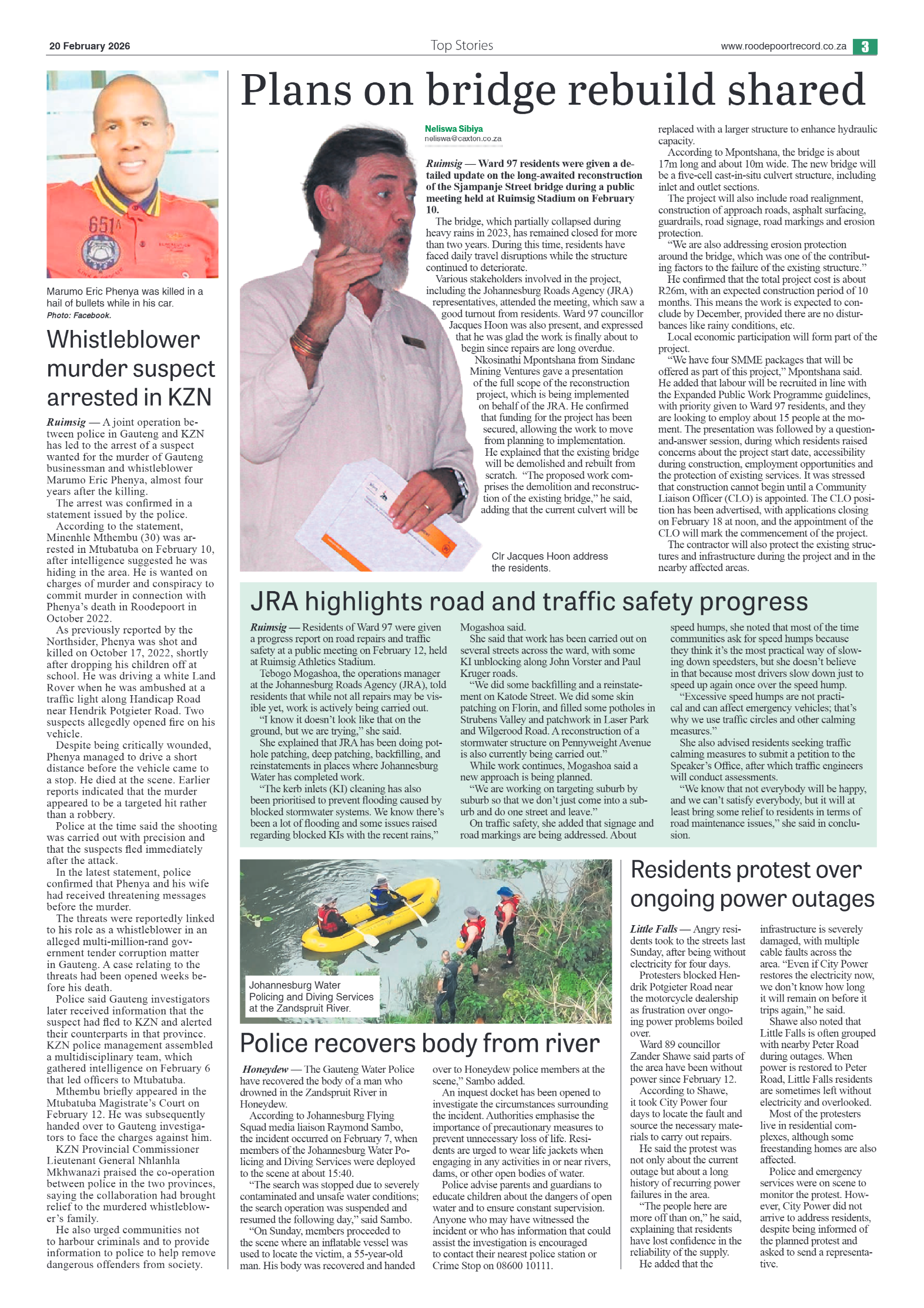 Roodepoort Northsider 20 February 2026 page 3