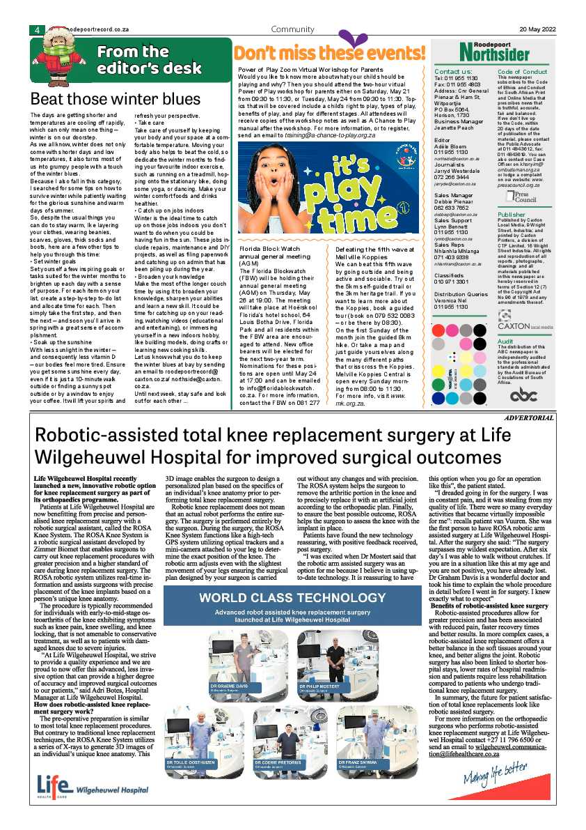 Roodepoort Northsider 20 May 2022 page 4