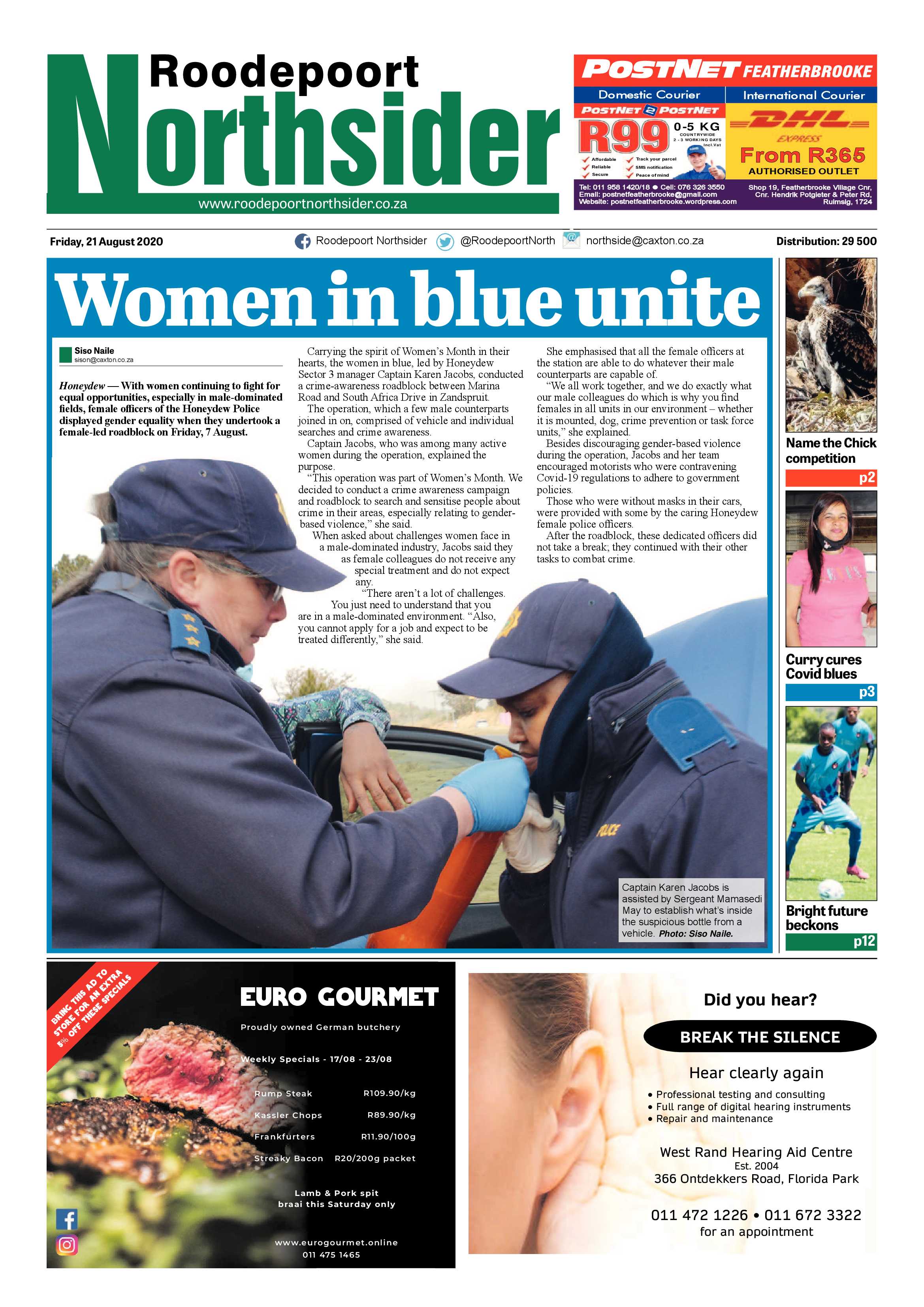 Roodepoort Northsider 21 August 2020 page 1
