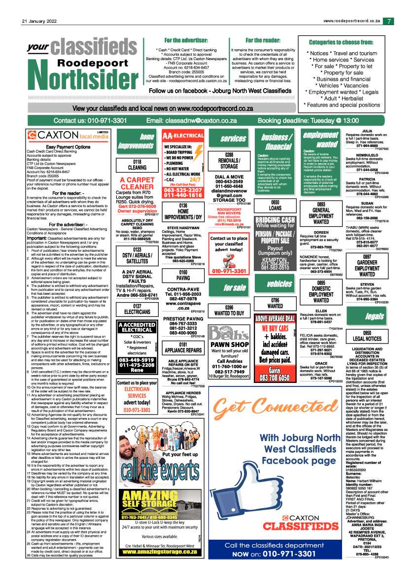 Roodepoort Northsider 21 January 2022 page 7