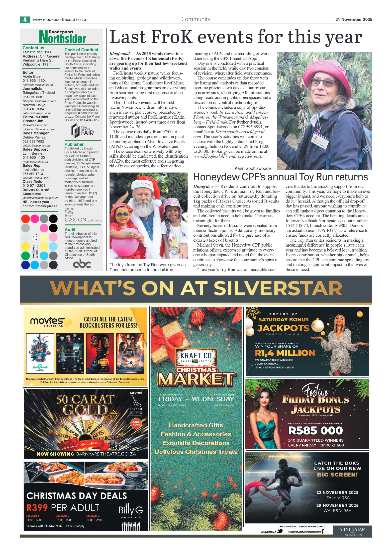 Roodepoort Northsider 21 November 2025 page 4