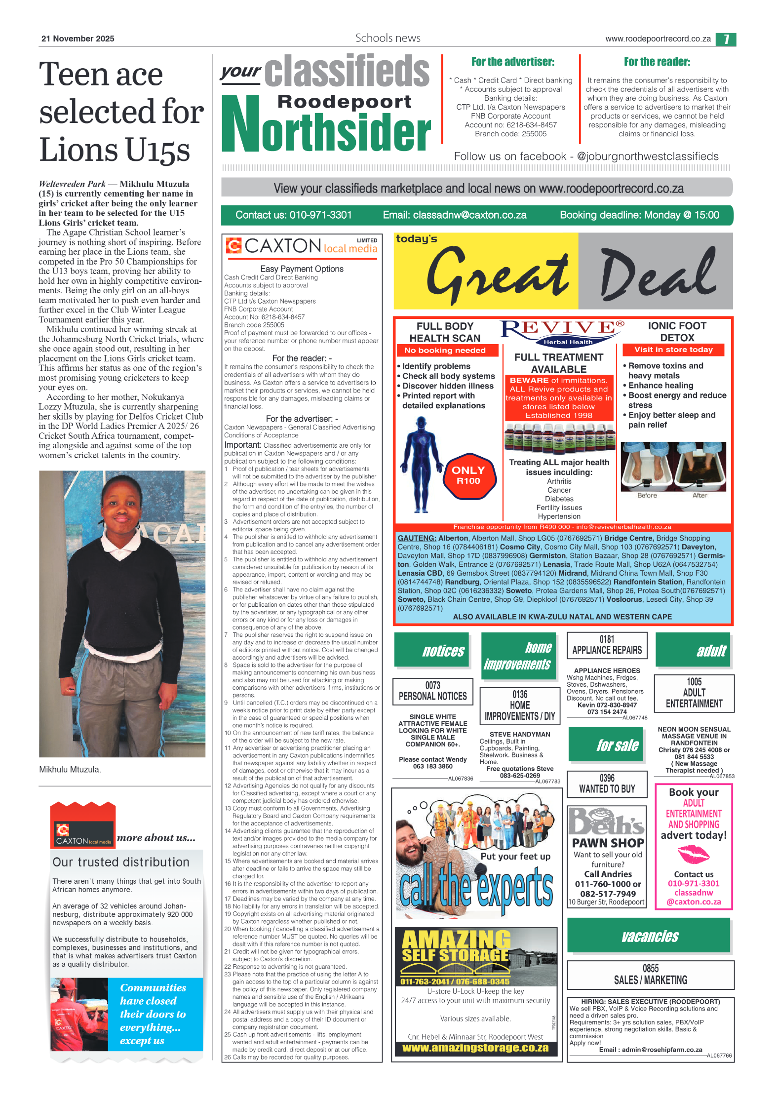 Roodepoort Northsider 21 November 2025 page 7