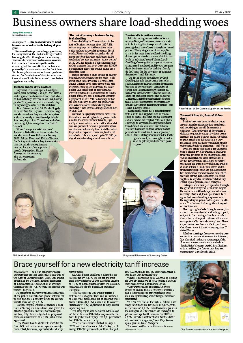 Roodepoort Northsider 22 July 2022 page 6