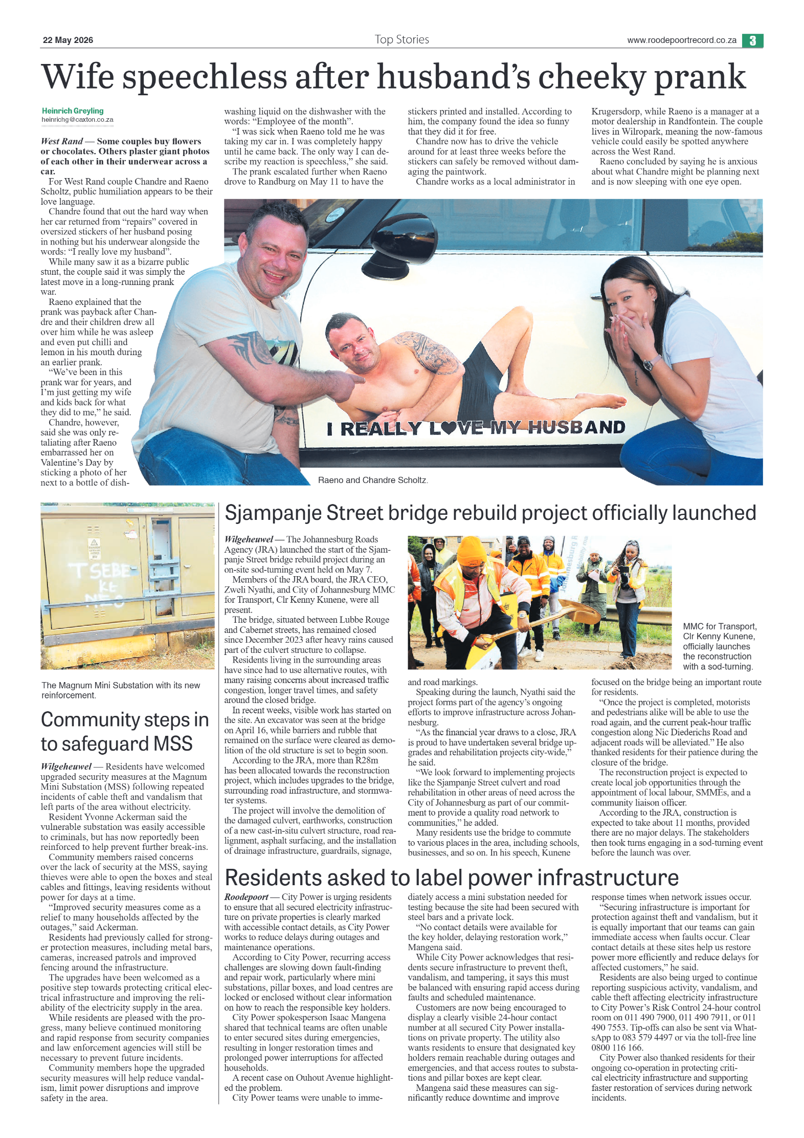 Roodepoort Northsider 22 May 2026 page 3
