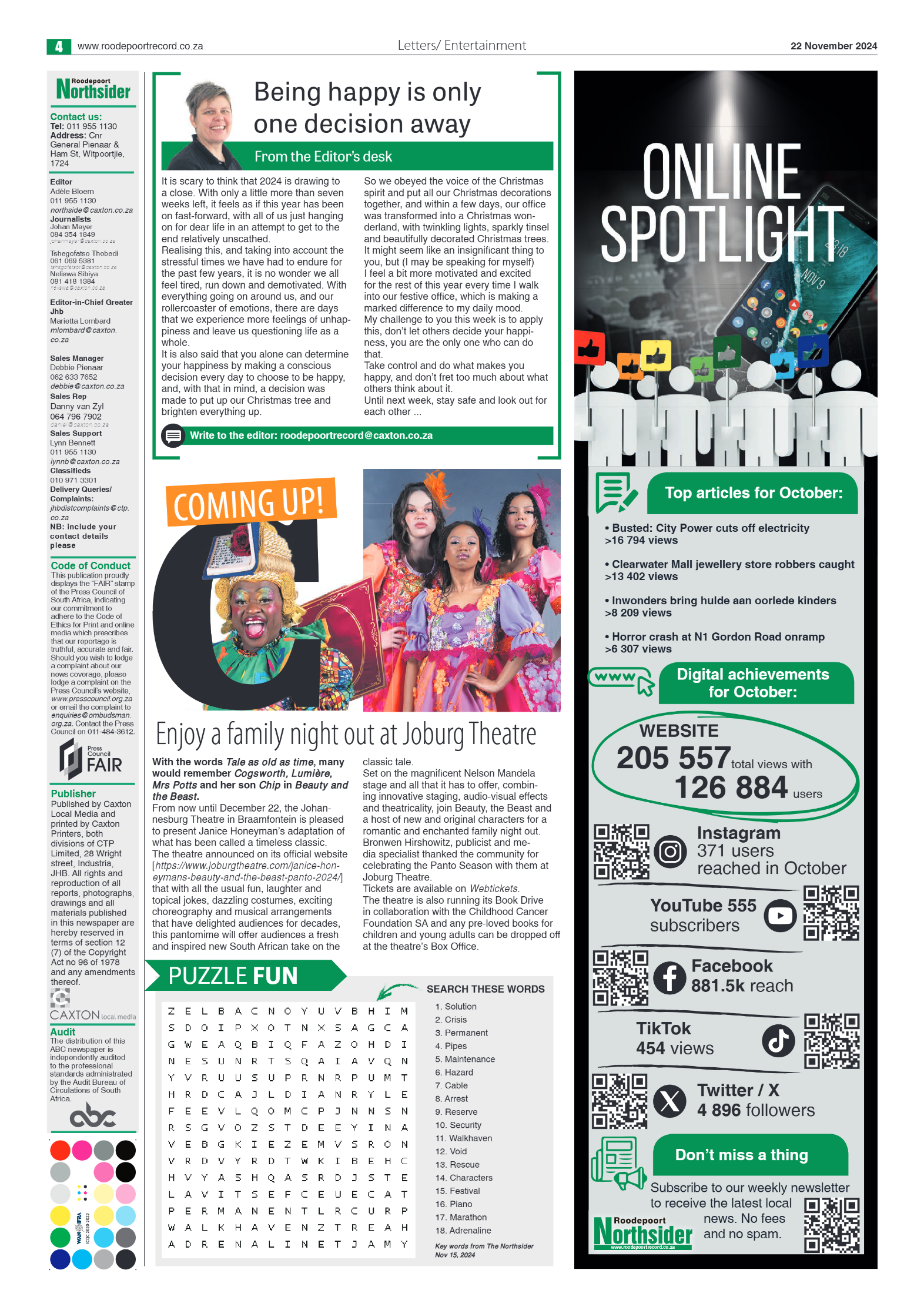 Roodepoort Northsider 22 November 2024 page 4