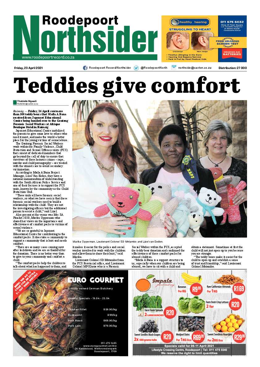 Roodepoort Northsider 23 April 2021 page 1