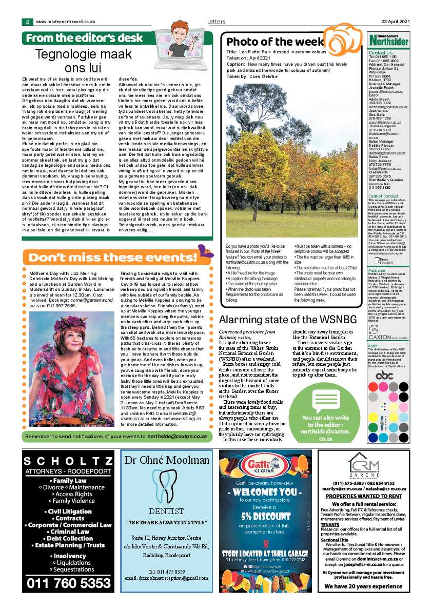 Roodepoort Northsider 23 April 2021 page 4