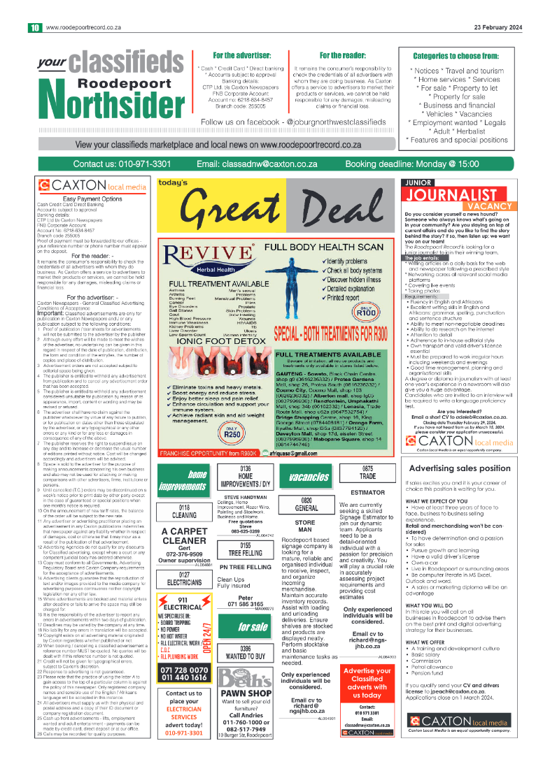 Roodepoort Northsider 23 February 2024 page 10