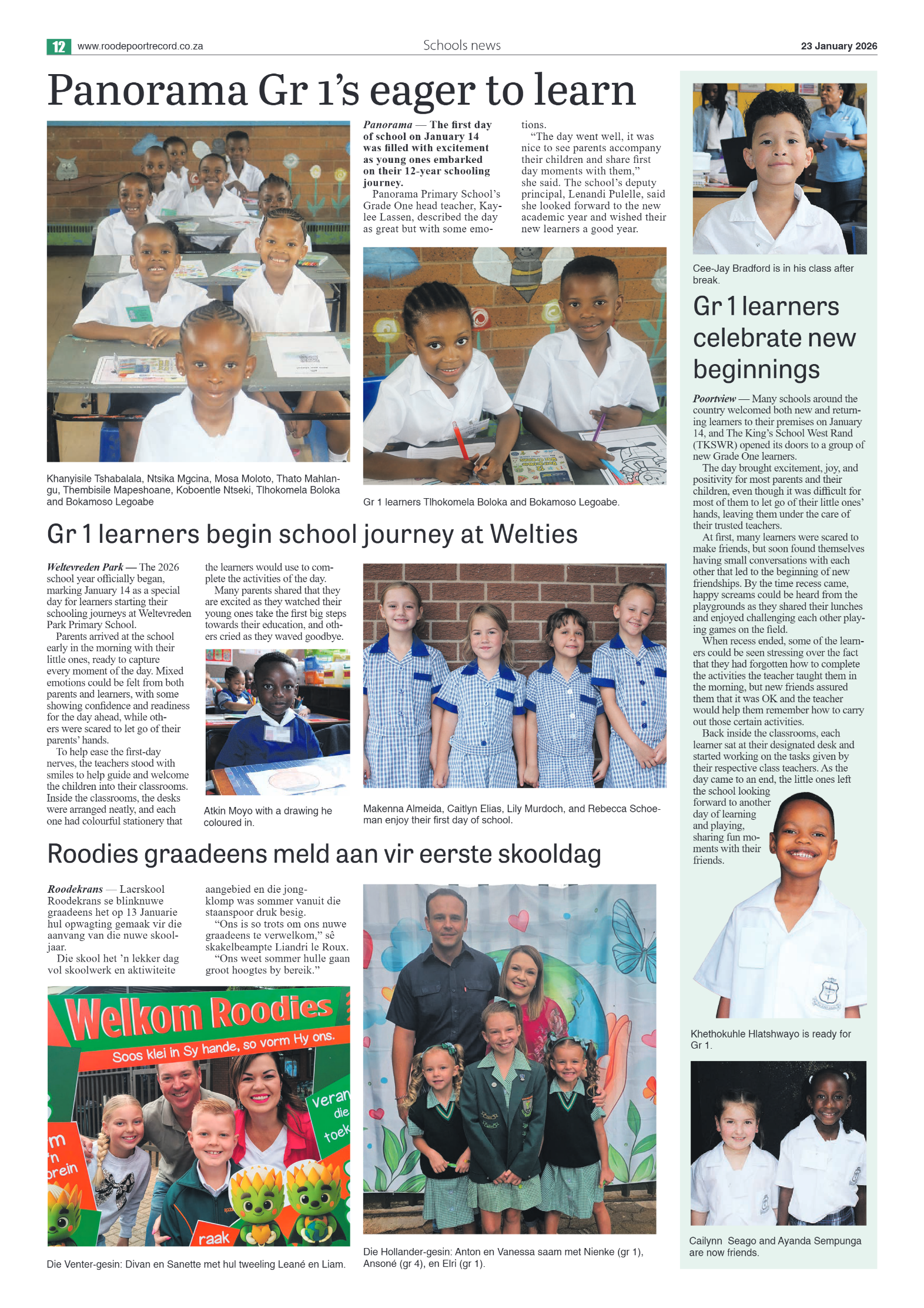 Roodepoort Northsider 23 January 2026 page 12