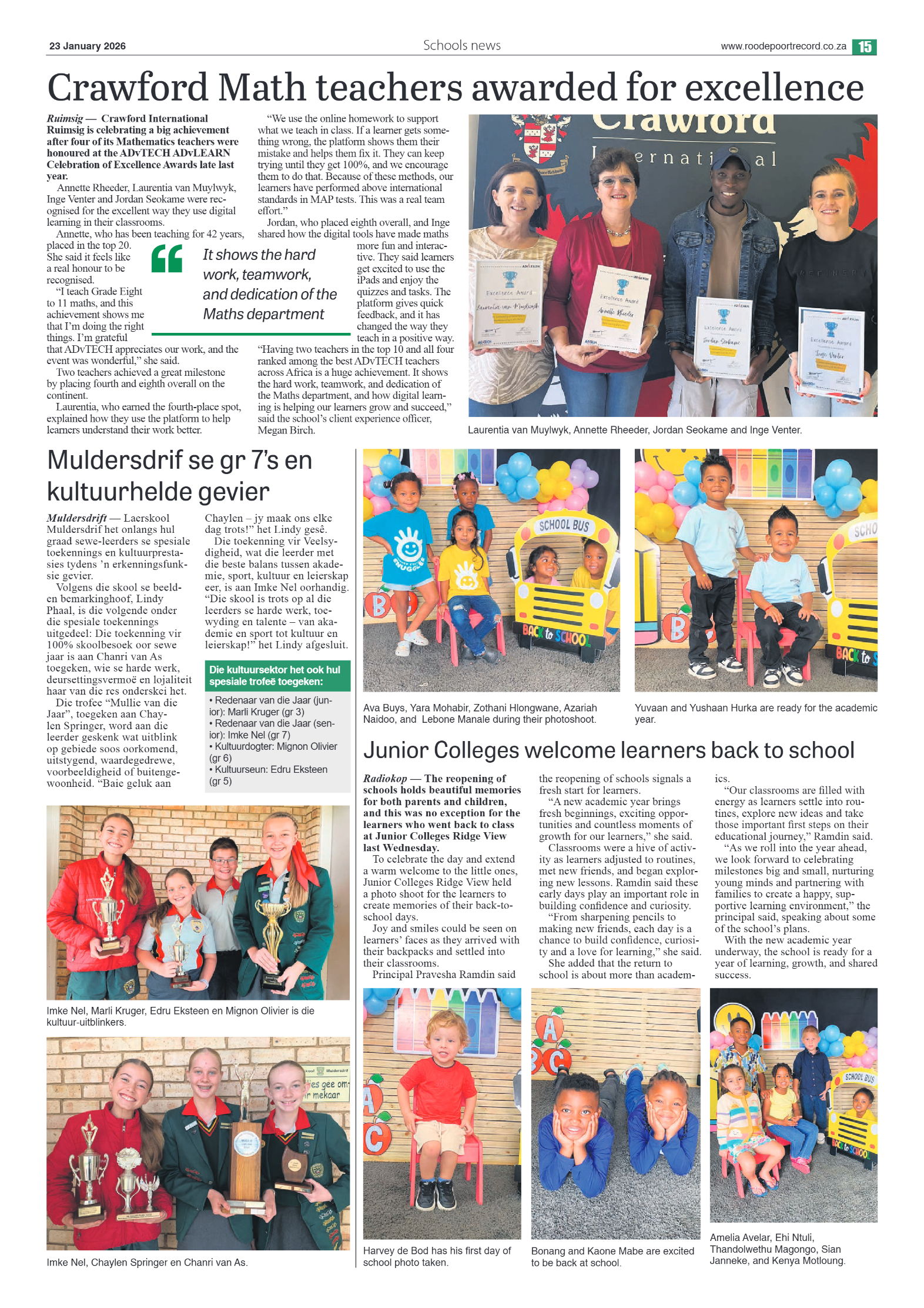 Roodepoort Northsider 23 January 2026 page 15