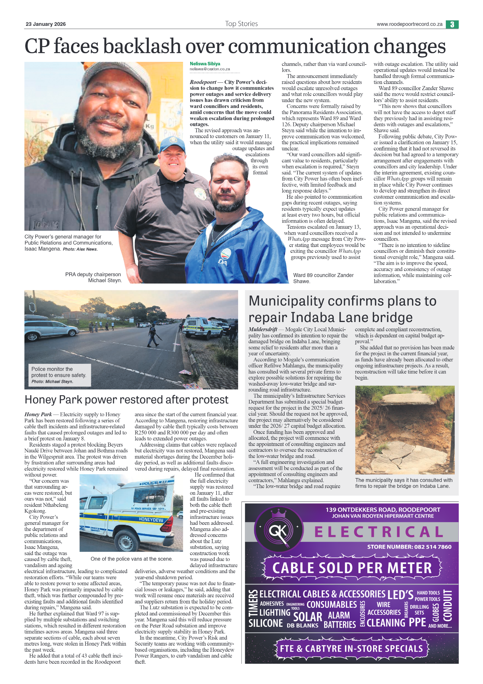 Roodepoort Northsider 23 January 2026 page 3