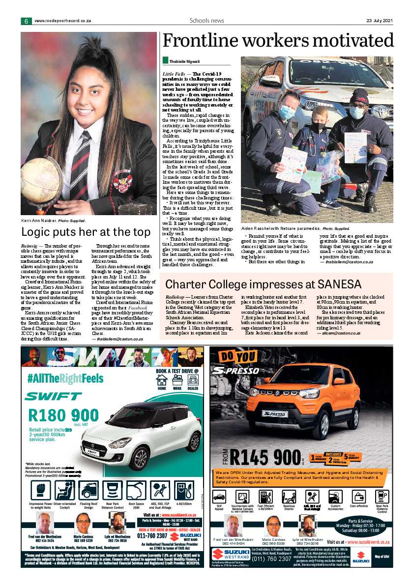 Roodepoort Northsider 23 July 2021 page 6
