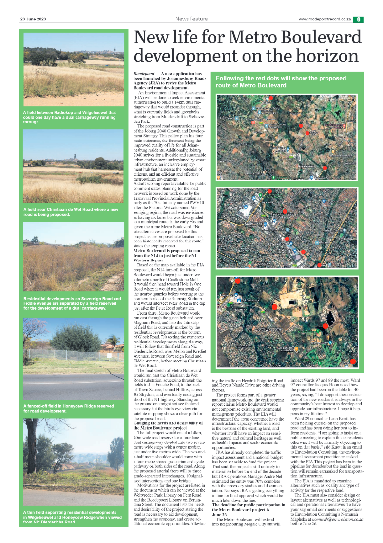 Roodepoort Northsider 23 June 2023 page 9