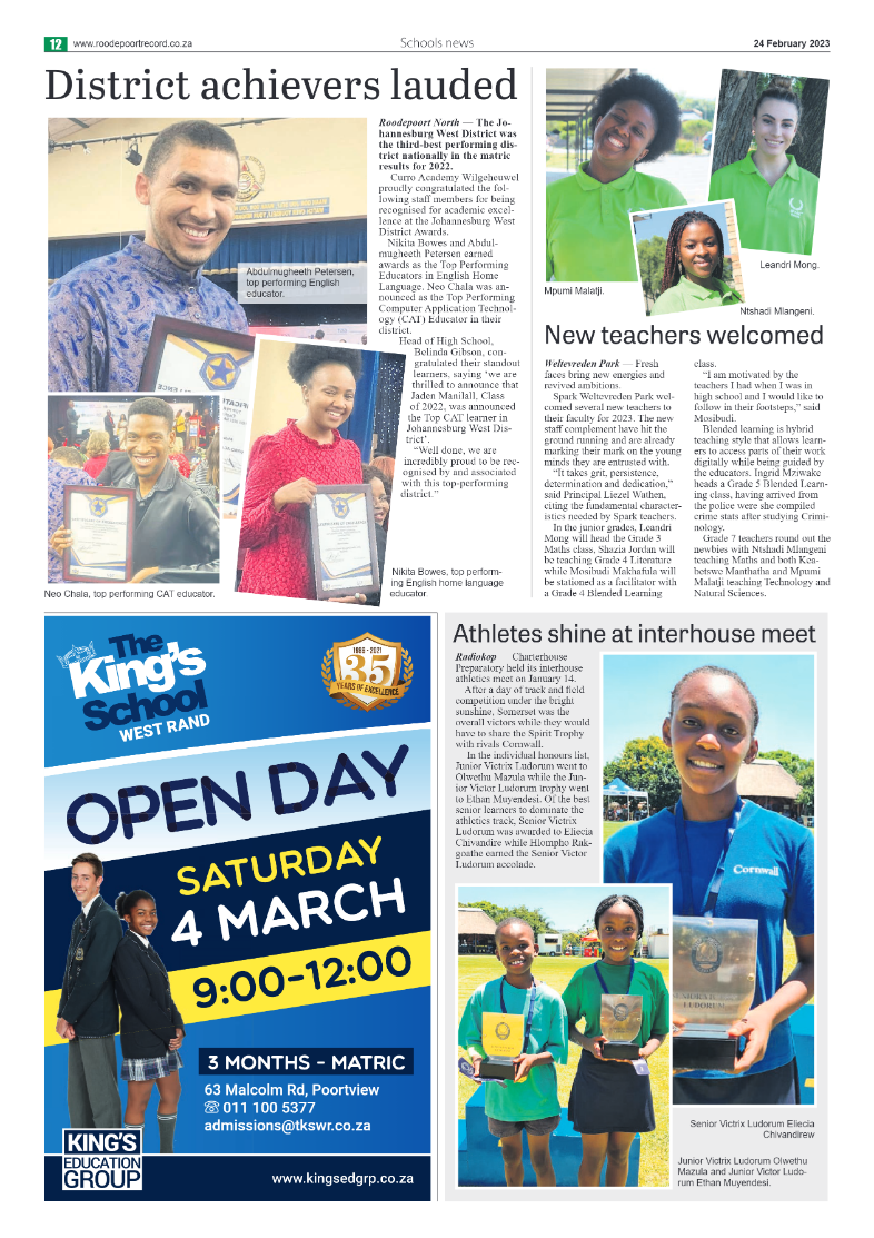 Roodepoort Northsider 24 February 2023 page 12