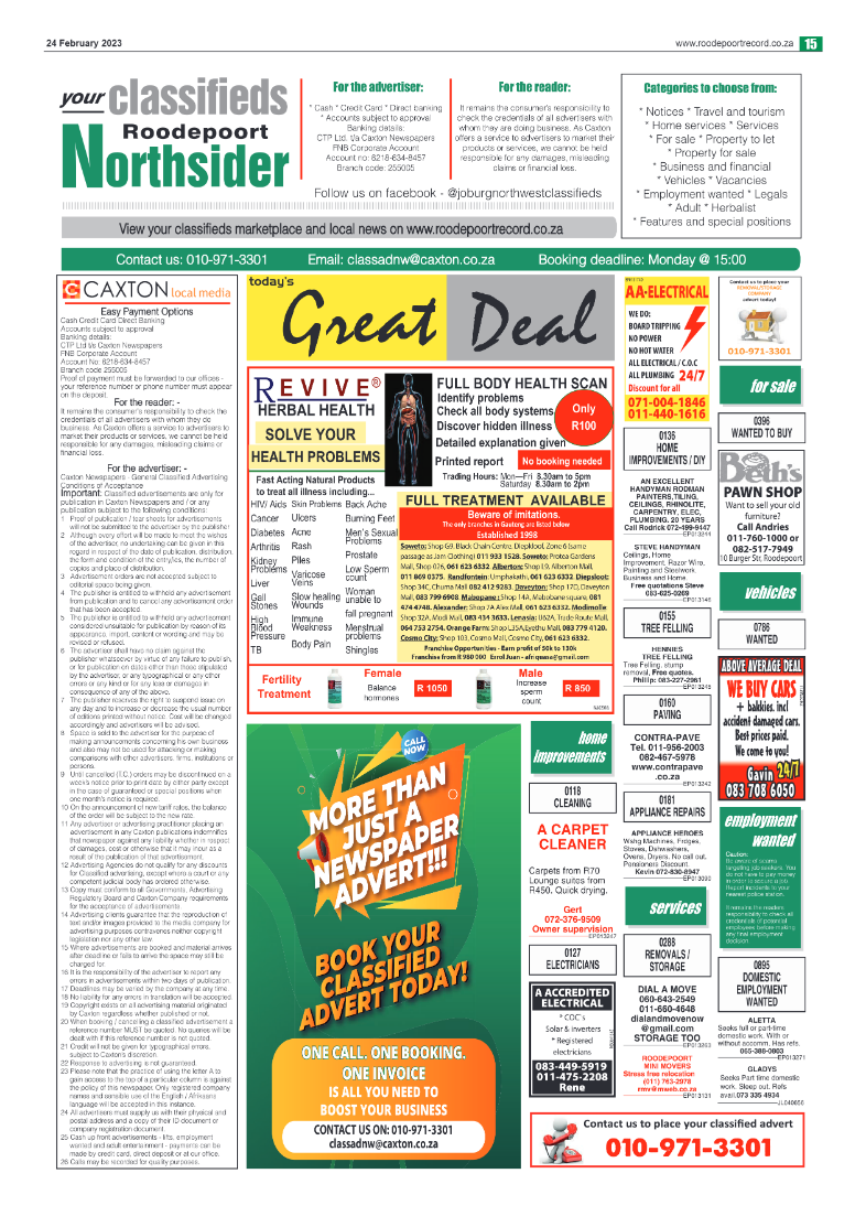 Roodepoort Northsider 24 February 2023 page 15