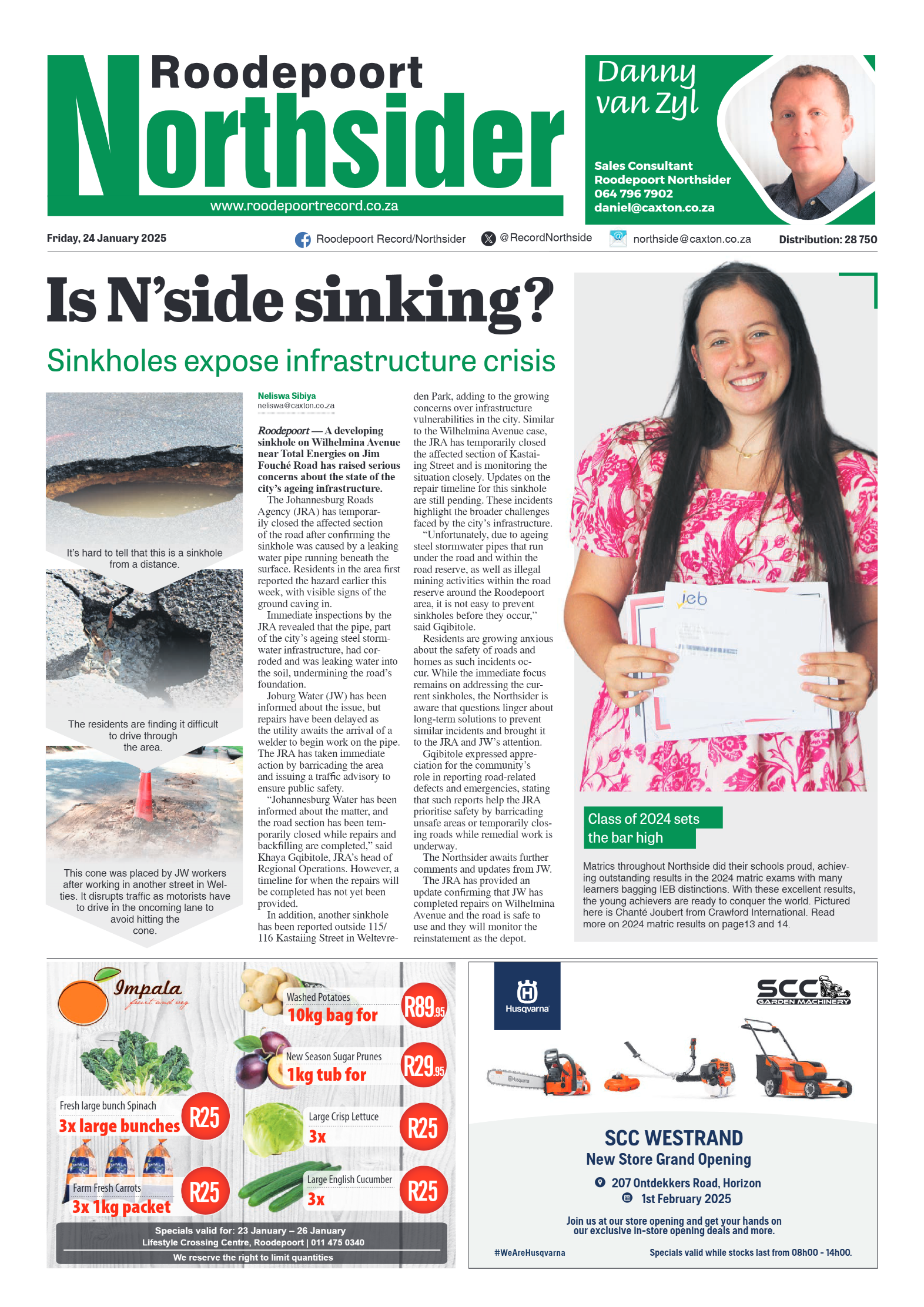 Roodepoort Northsider 24 January 2025 page 1
