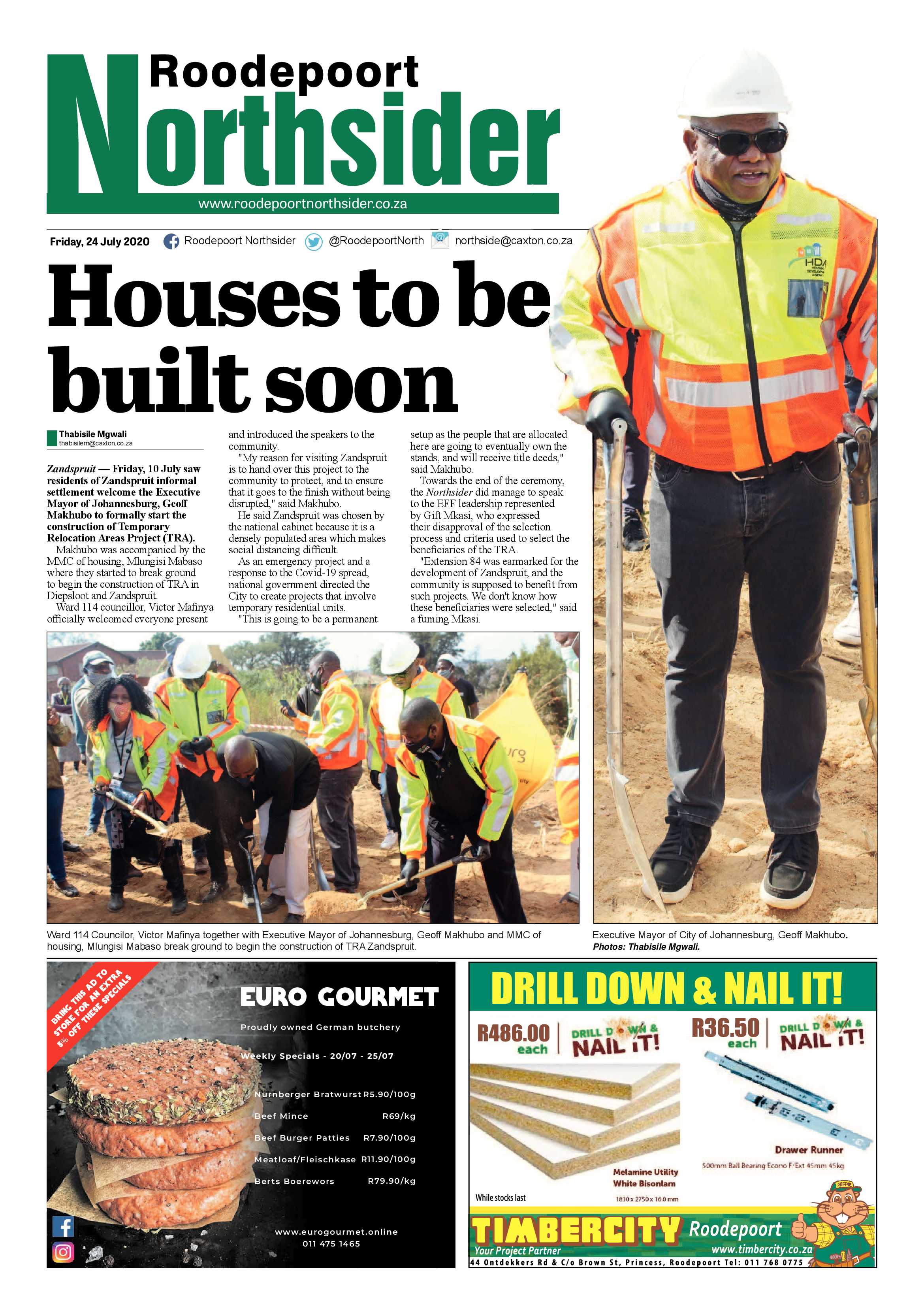 Roodepoort Northsider 24 July 2020 page 1