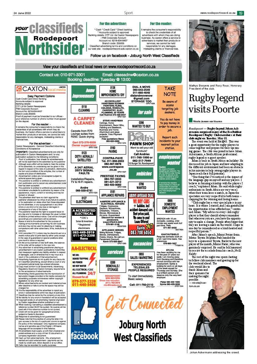 Roodepoort Northsider 24 June 2022 page 19