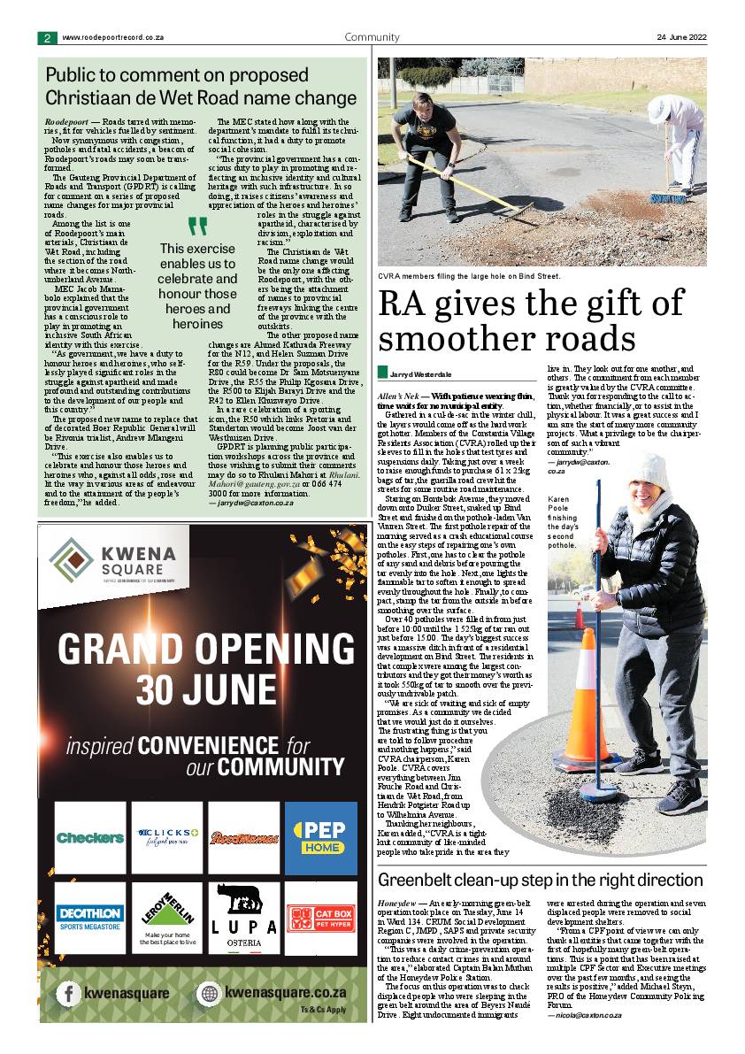 Roodepoort Northsider 24 June 2022 page 2