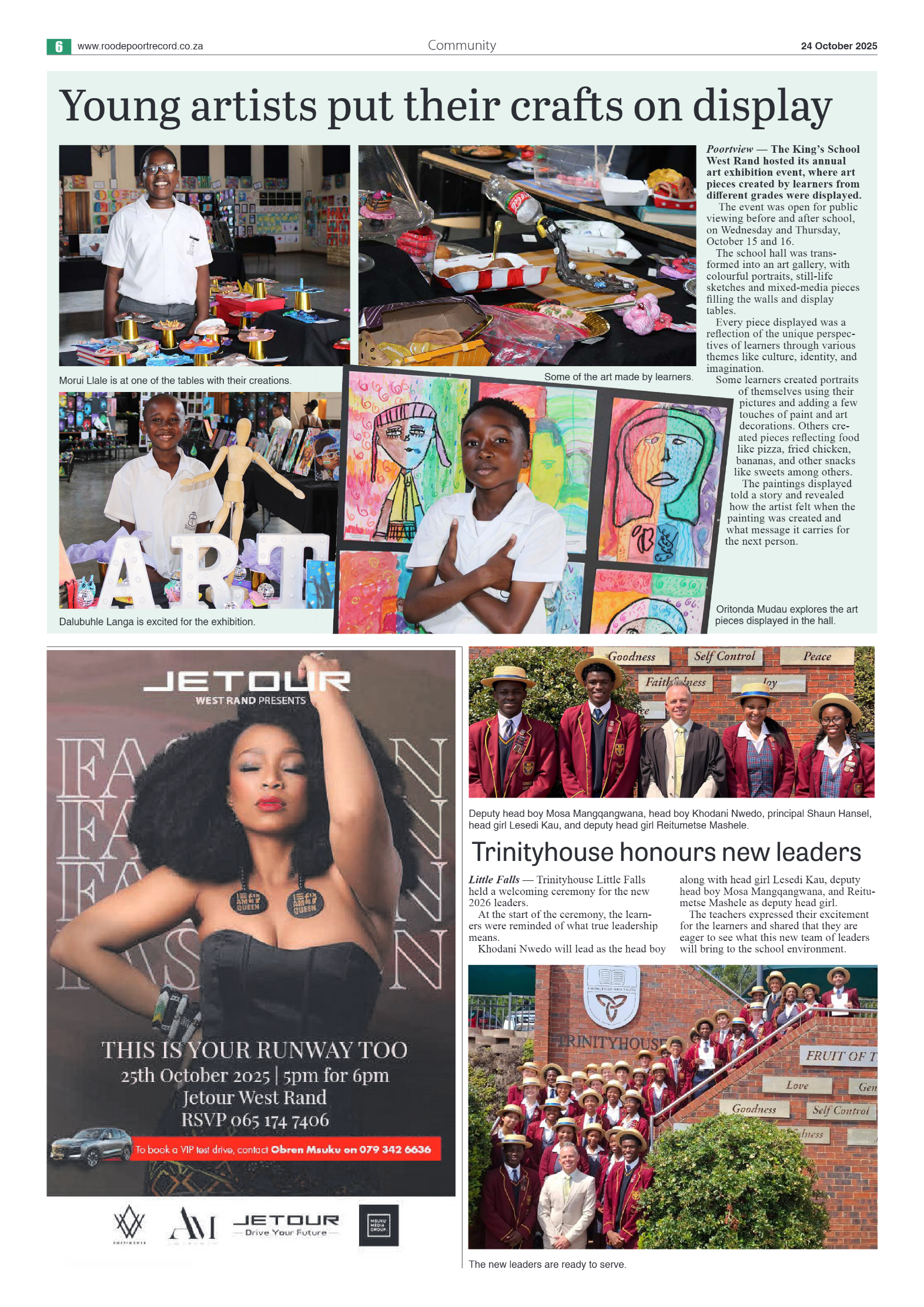 Roodepoort Northsider 24 October 2025 page 6