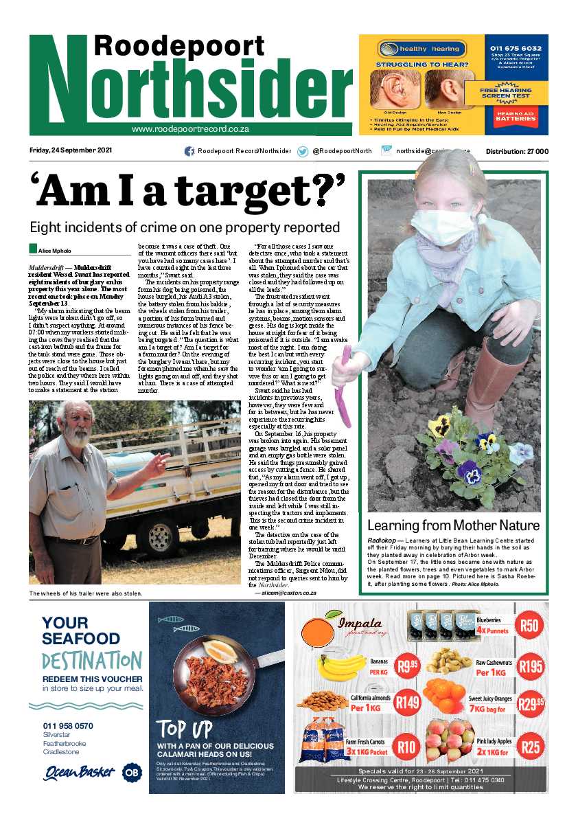 Roodepoort Northsider 24 September 2021 page 1