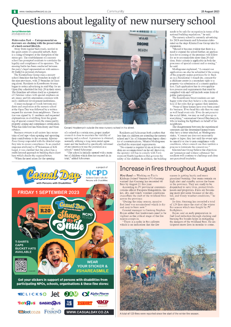 Roodepoort Northsider  25 August 2023 page 6