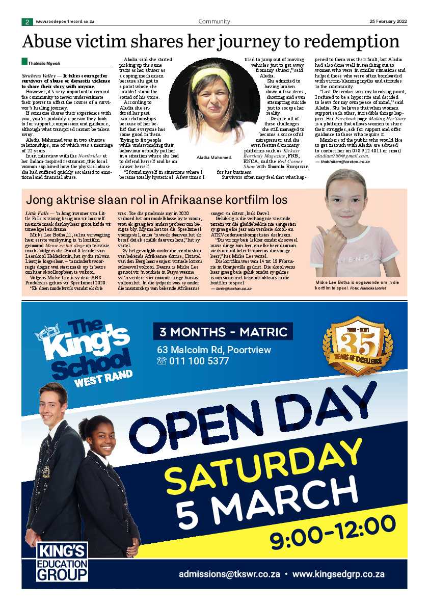 Roodepoort Northsider 25 February 2022 page 2