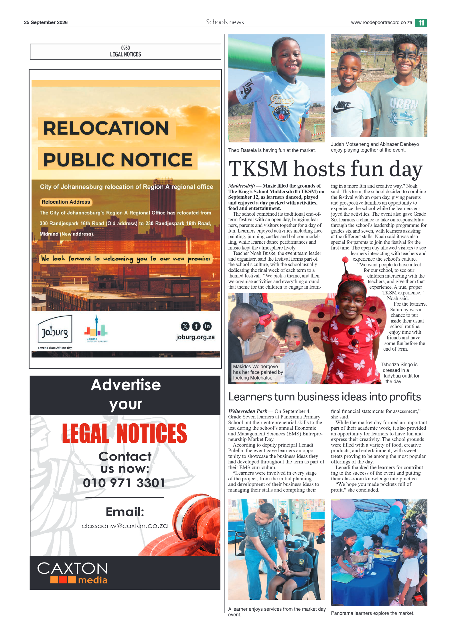 Roodepoort Northsider 25 September 2026 page 11