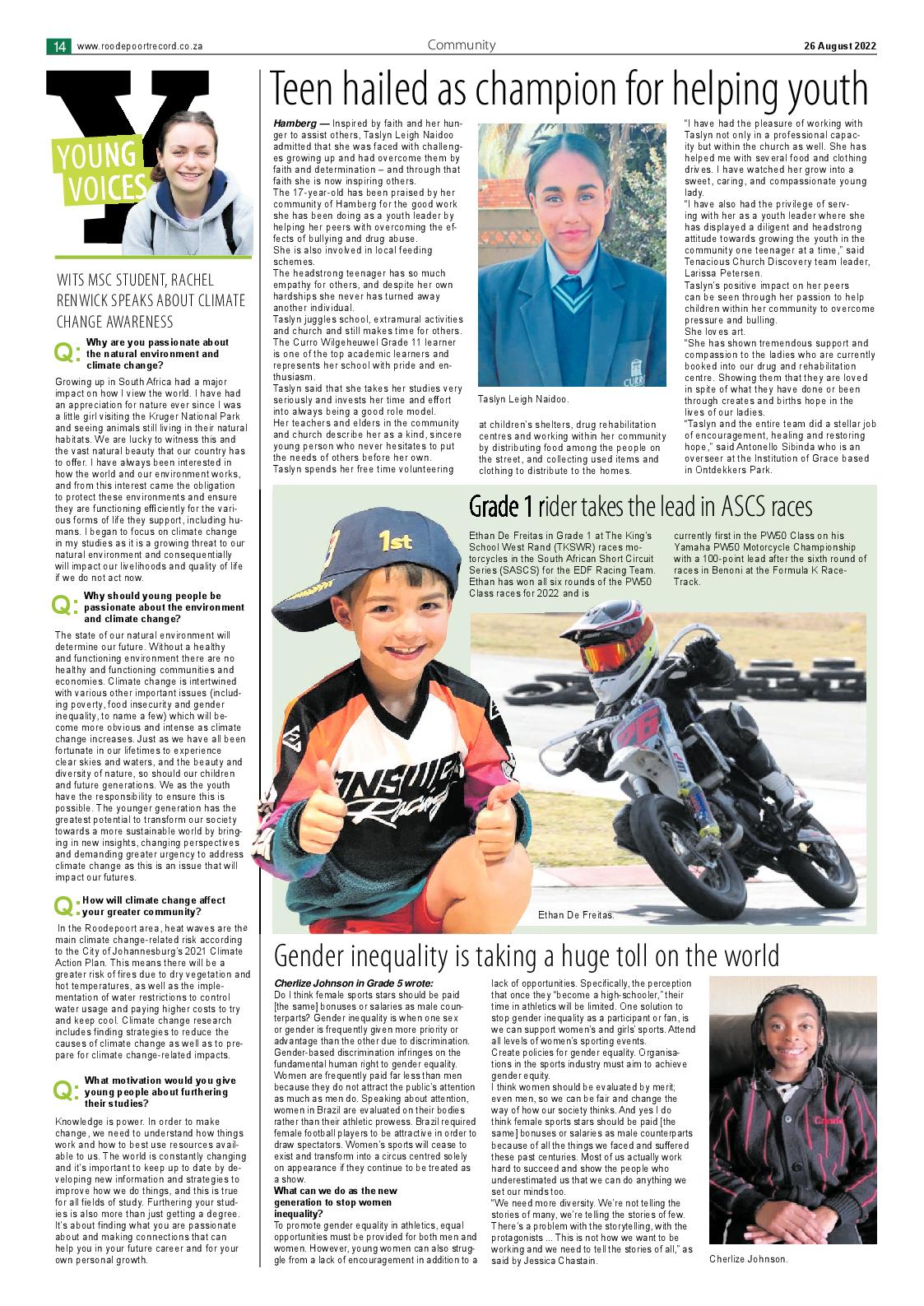 Roodepoort Northsider 26 August 2022 page 14