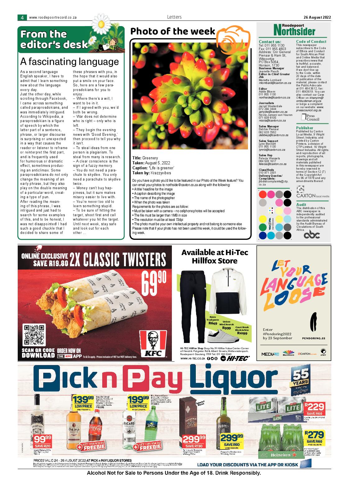 Roodepoort Northsider 26 August 2022 page 4