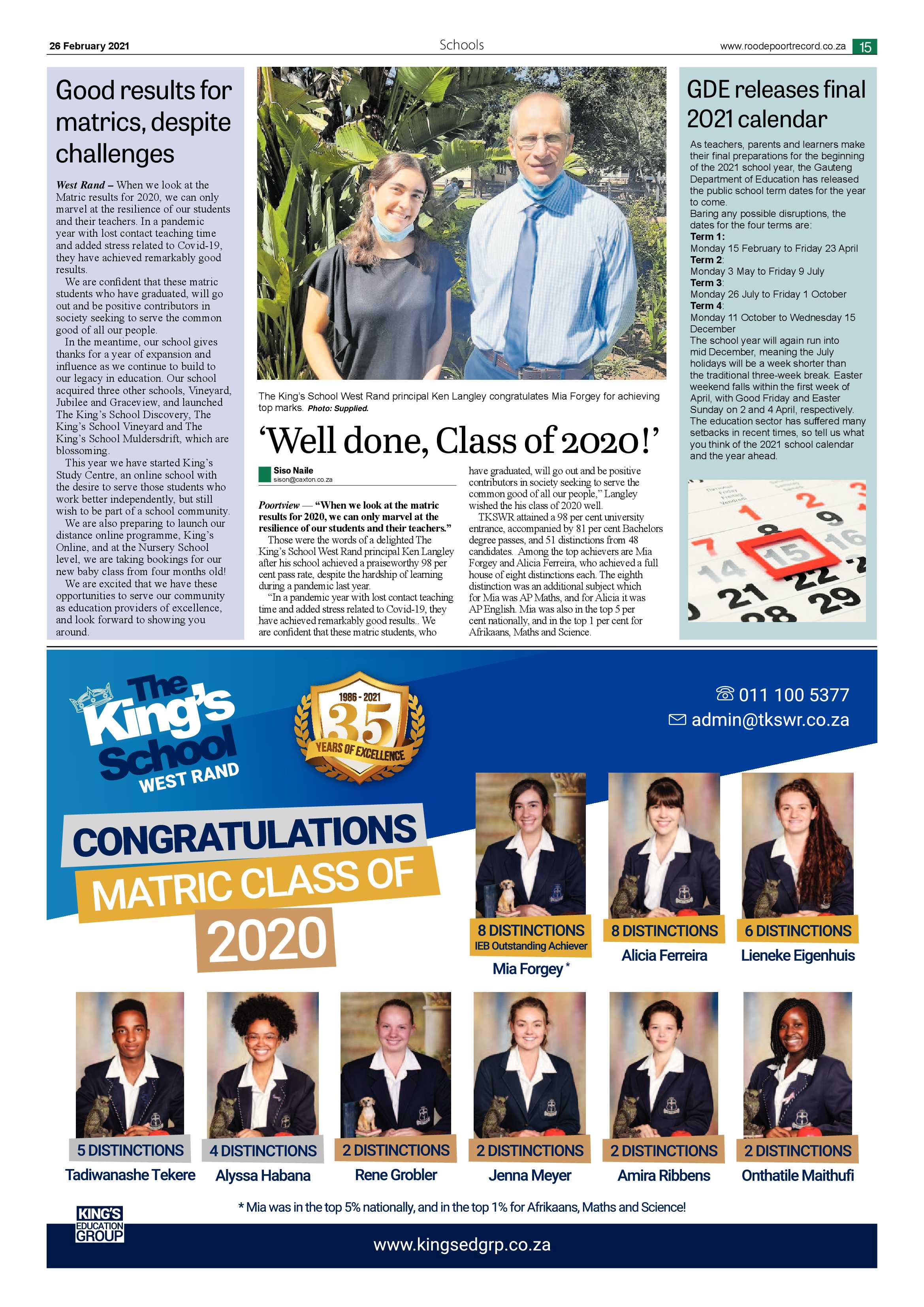 Roodepoort Northsider 26 February 2021 page 15