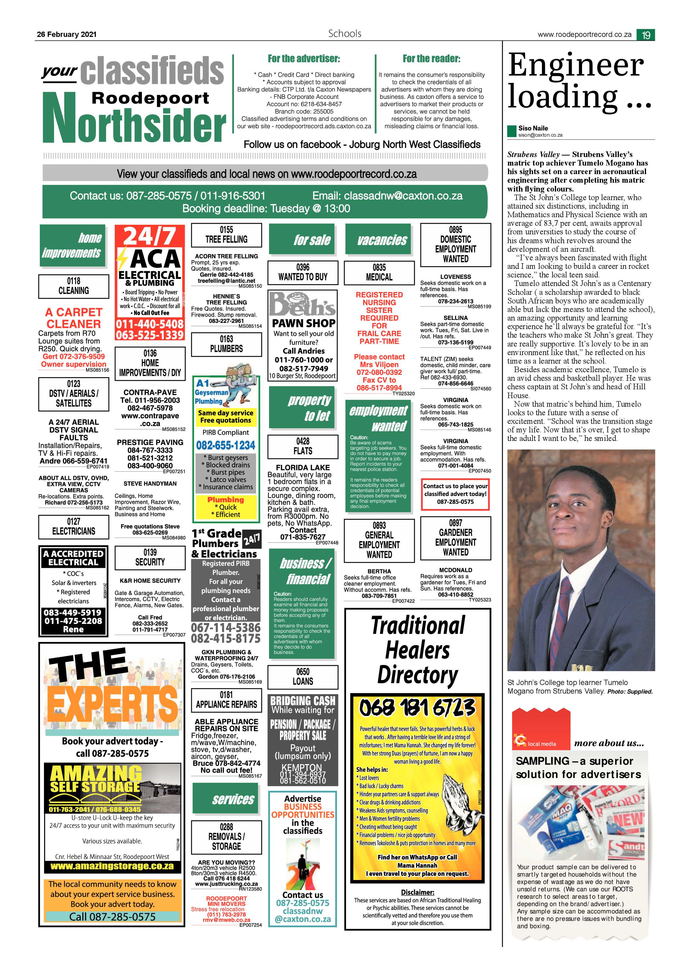 Roodepoort Northsider 26 February 2021 page 19